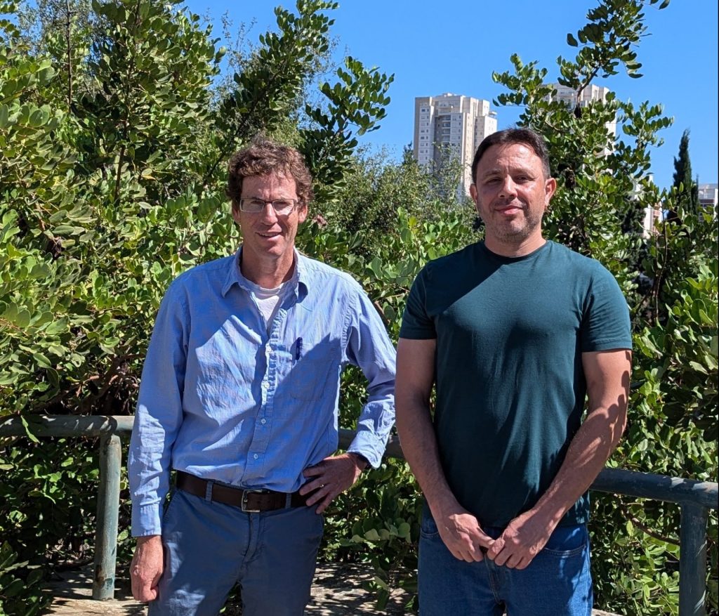 Prof. Aharon Blank and doctoral student Itai Katz Faculty of Chemistry